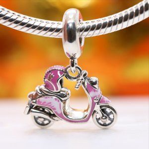 PANDORA Pink Scooter Charm 791057C01